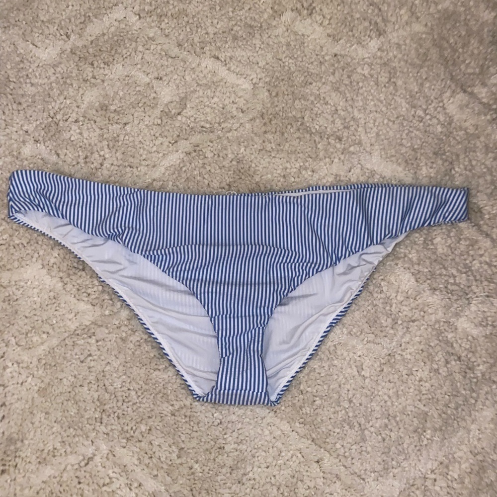 J. Crew NWT Hipster Bikini Bottom in Seersucker Low Rise Women’s Size 3X